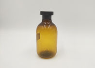 250ml ηλέκτρινο Sanitizer χεριών οινοπνεύματος μπουκαλιών συνήθειας της Βοστώνης χρώματος καλλυντικό μπουκάλι αντλιών