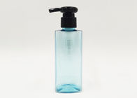 Διαφανής μπλε τετραγωνική πλαστική συσκευασία μπουκαλιών της PET καλλυντική για την κρέμα προσώπου