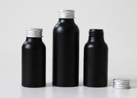 Μαύρα καλλυντικά μπουκάλια συνήθειας αργιλίου 100ml για το λοσιόν κεριών τρίχας