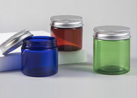 Ηλέκτρινο γαλαζοπράσινο πλαστικό βάζο της PET χρώματος διαφανές με το αργίλιο ΚΑΠ αγκίδων