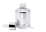 Ασημένια καλλυντικά μπουκάλια γυαλιού 30ml 50ml για τα προϊόντα προσοχής προσώπων