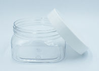 250ml τετραγωνική σαφής πλαστική καλλυντική συσκευασία βάζων κρέμας προσώπου