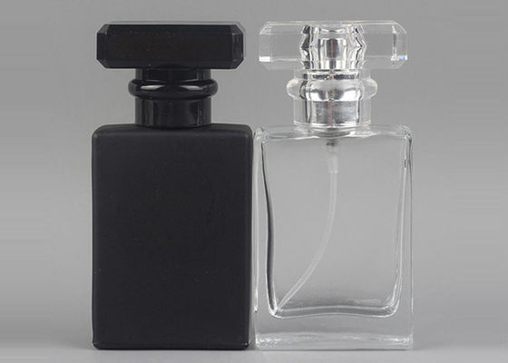 Καλλυντικό έξοχο σαφές μαύρο ματ παγωμένο σχέδιο μπουκαλιών 50ml 100ml γυαλιού αρώματος