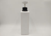 κενό μπουκάλι σαμπουάν 500ml 1000ml PET, τετραγωνικό καλλυντικό λευκό μπουκαλιών 100%