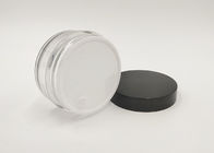 50g μαύρη ΚΑΠ PET πλαστική λοσιόν πιστοποίηση FDA χρώματος βάζων διαφανής