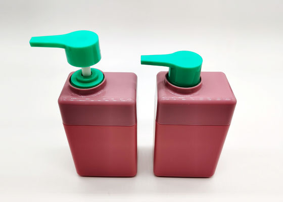 Ρόδινα HDPE 100ml 250ml πλαστικά μπουκάλια με την αντλία λοσιόν