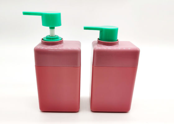 Ρόδινα HDPE 100ml 250ml πλαστικά μπουκάλια με την αντλία λοσιόν