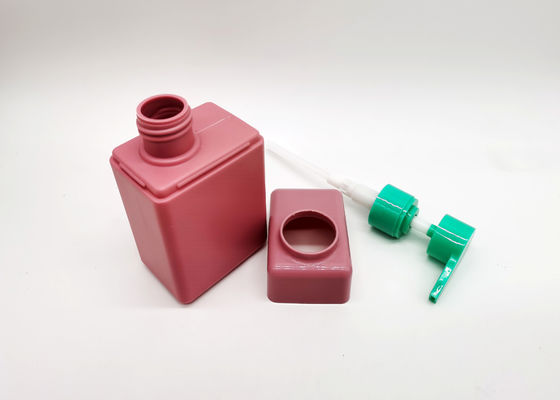 Ρόδινα HDPE 100ml 250ml πλαστικά μπουκάλια με την αντλία λοσιόν