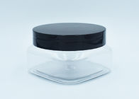 250ml τετραγωνική σαφής πλαστική καλλυντική συσκευασία βάζων κρέμας προσώπου